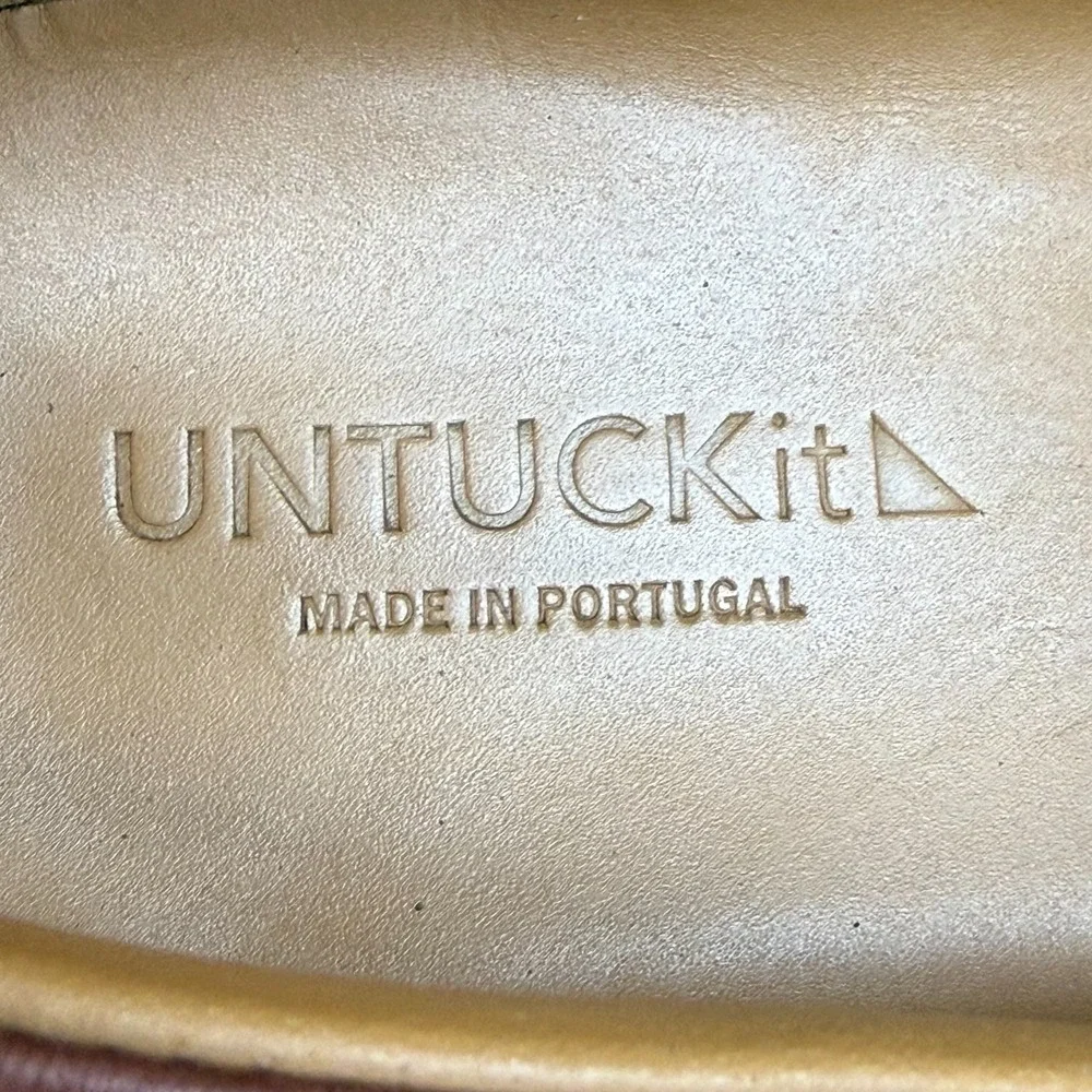 UNTUCKIT Suede Brown Mens 10 Slip On Sneakers Slip On Reddish brown